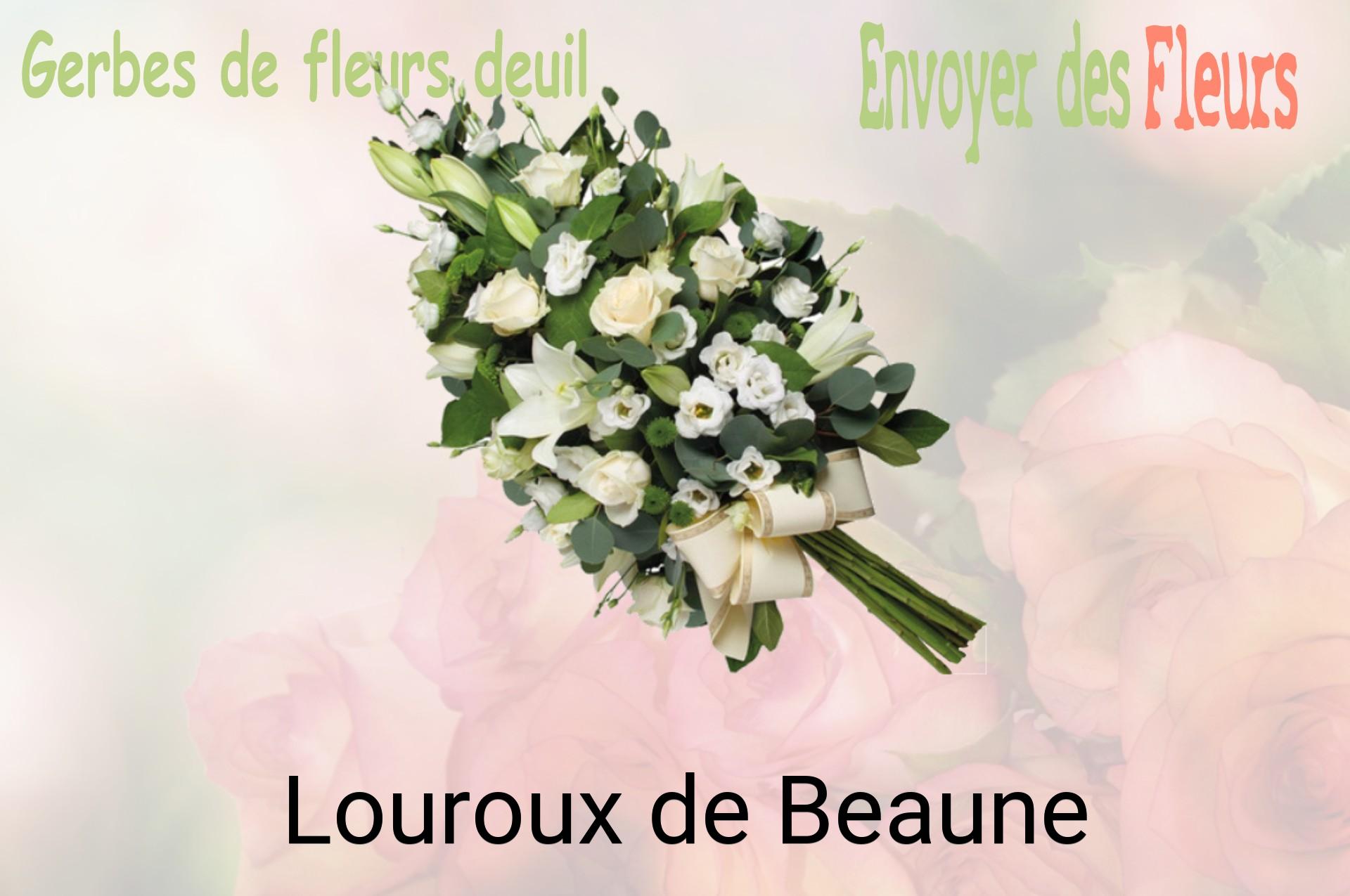 Gerbe de fleurs de deuil livrée à Louroux-de-Beaune